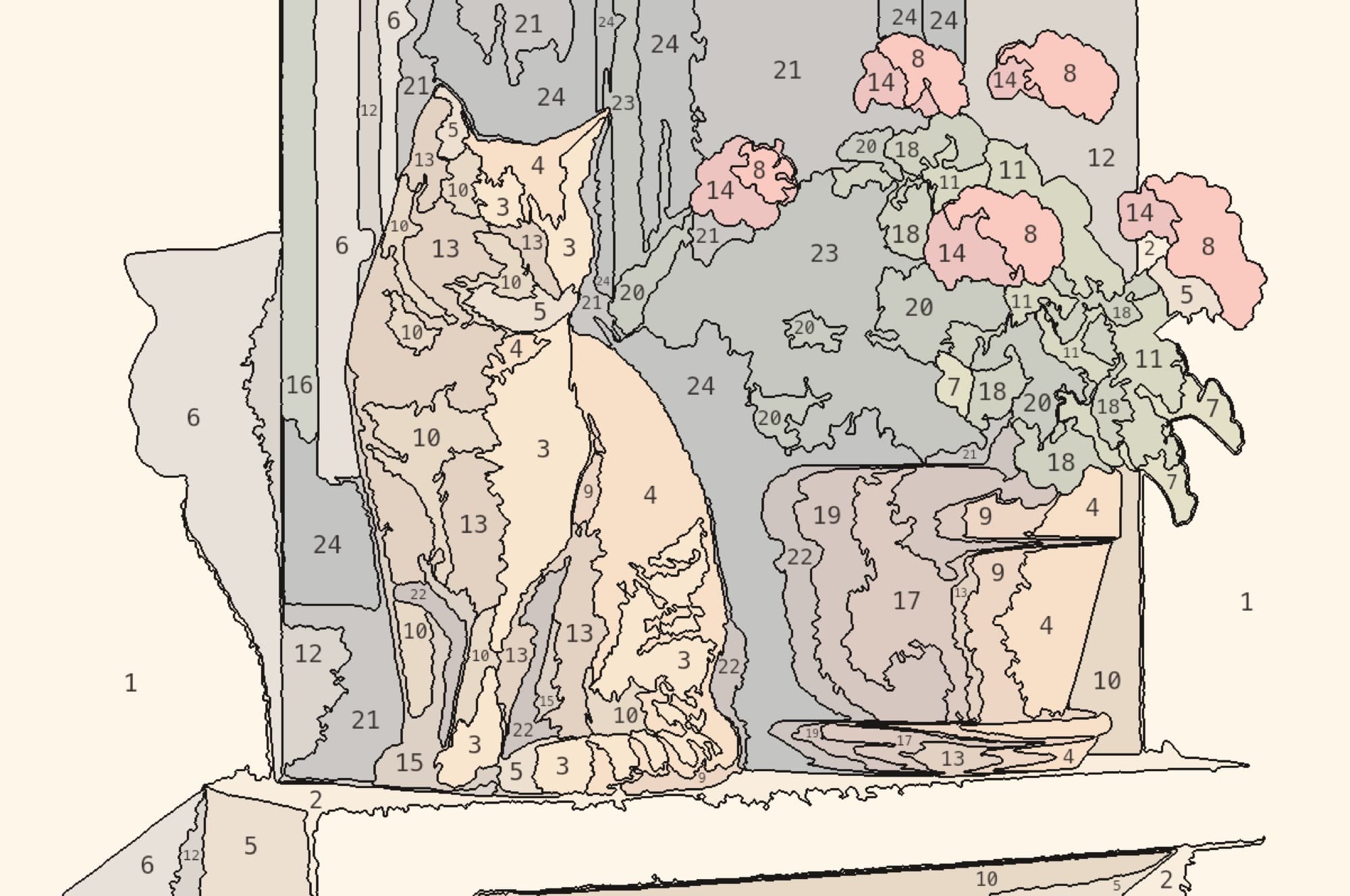 Cat on a sunlit windowsill — tinted preview